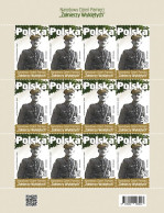 Poland 2024 / National Day Of Remembrance Of The Wyklętych Soldiers, Army, WW2, Resistance / MNH** Full Sheet Of Stamps - WW2