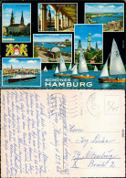 Hamburg Jungfernstieg, Hafen, Michel, Denkmal, Kaskaden, Binnenalster 1966 - Autres & Non Classés