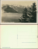 Ansichtskarte Arth SZ Berner Alpen Vom Rigi Kulm Aus Mit Nebel 1932 - Other & Unclassified