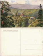Ansichtskarte Schwarzburg Schloss Schwarzburg - Aquarell Von W. Hartwig 1923 - Autres & Non Classés