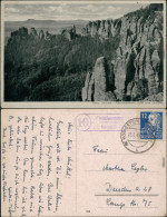 Ansichtskarte Bad Schandau Schrammsteine, Blick Vom Gratweg 1949 - Bad Schandau
