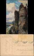 Ansichtskarte Rathen Basteifelsen (Sächsische Schweiz) 1921 - Rathen