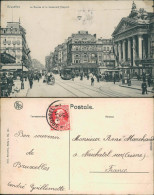 Ansichtskarte Brüssel Bruxelles Finanzinstitut/Bourse Und Boulevard 1911 - Other & Unclassified