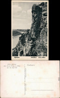 Ansichtskarte Rathen Basteifelsen 1935 Walter Hahn:3180 - Rathen