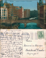 Ansichtskarte Hamburg Holzbrücke Mit Deichstraßen- Und Catharinenfleth 1910 - Otros & Sin Clasificación