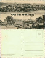 Ansichtskarte Dohna Panorama, Markt, Teilansicht 1960 - Other & Unclassified