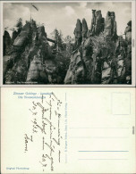 Ansichtskarte Zittau Zittauer Gebirge - Nonnenfelsen 1932 - Jonsdorf
