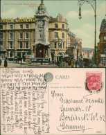 Postcard Brighton Clock Tower North Street 1909  - Autres & Non Classés