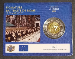 LUXEMBOURG / 2€  2007 / COINCARD _ SIGNATURE DU TRAITÉ DE ROME/ NEUVE SOUS BLISTER - Luxemburg