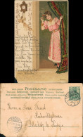 Ansichtskarte  Künstkerkarte - Frau Neujahr - Mailick 1901  - Año Nuevo
