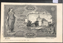 Moudon (Vaud) Château De Billens Dans Un Ancine Billet De 100 Francs Suisses (16'885) - Moudon
