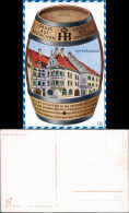 Ansichtskarte München Hofbräuhaus - Bierfass AK 1928  - Muenchen