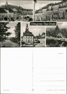 Ansichtskarte Königsee Markt, Geschäfte, Rathaus, Schwimmbad 1975 - Autres & Non Classés