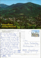 Ansichtskarte Badenweiler Blick Auf Den Ort, Berg Hochblauen 1986 - Badenweiler