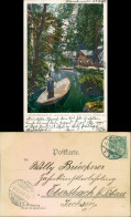 Hinterhermsdorf-Sebnitz Bootstation Obere Schleuse, Kahn Schiffer 1901 - Hinterhermsdorf