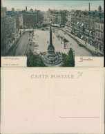 Postkaart Brüssel Bruxelles Place De Brouckere 1912  - Autres & Non Classés