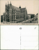Postkaart Brüssel Bruxelles Straßenpartie Eglise N-D Des Victoires 1932  - Other & Unclassified