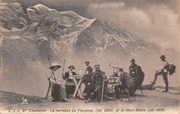 74-CHAMONIX-TERRASSE DE PLANPRAZ-N°355-D/0341 - Chamonix-Mont-Blanc