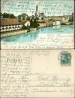 CPA Metz Pulverinsel Mit Jungfernwehr 1906  - Other & Unclassified
