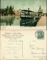 CPA Metz Garnisionskirche, Mosel Und Dampfer 1906  - Autres & Non Classés