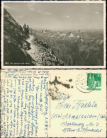 Ansichtskarte .Tirol Steinschartenkopf - Heilbronnerweg Mit Bergsteiger 1949 - Sonstige & Ohne Zuordnung