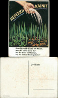 Ansichtskarte  Künstlerwerbekarte: Hederich Kainit Landwirtschaft 1928  - Pubblicitari
