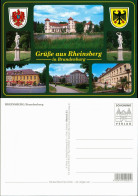 Ansichtskarte Rheinsberg Schloss, Schlosspark, Statuen, Gaststätte 1995 - Rheinsberg