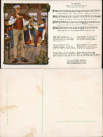 Ansichtskarte  Lied AK "Der Zipfelgörg" Erzgebirge 1914 - Music