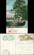 Ansichtskarte  Ob Du Mich Liebst, Liebespaar Im Ruderboot 1905 - Filosofie
