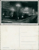 Gleiwitz Gliwice Wilhelmstraße Bei Nacht Mit Haus Oberschlesien Und Defaka 1931 - Schlesien