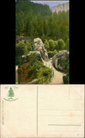 Ansichtskarte Oker-Goslar Okertal Partie A.d. Adlersklippen Harz 1910 - Goslar