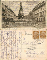 Ansichtskarte Augsburg Herkulesbrunnen Strassen Partie 1942 - Augsburg
