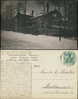 Winter (Schnee/Eis) Stimmungsbild Mit Wohnhaus (Ort Unbekannt) 1907 - Zu Identifizieren