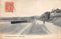 77-SAINT FARGEAU SEINE PORT-LE BARRAGE-N°355-H/0217 - Saint Fargeau Ponthierry