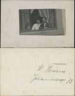 Fotokunst Ud Fotomontage Paar, Mann Frau Am Fenster 1910 Privatfoto - Paare