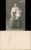 Fotokunst Fotomontage Frau Mit Kind Mädchen Posierend 1910 Privatfoto - Portraits