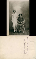 Fotokunst Atelier Photo Foto Von 2 Gut Gekleideten Frauen 1920 Privatfoto - People