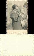 Menschen Soziales Leben Mann Mit Kind, Baby Im Arm 1940 Privatfoto - Abbildungen
