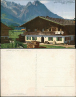 Garmisch-Partenkirchen GARMISCH, Bauernhaus Gg. Waxenstein U. Zugspitze 1920 - Garmisch-Partenkirchen