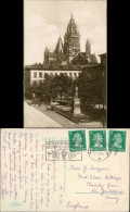 Ansichtskarte Mainz Dom Strassen Partie Gutenberg-Denkmal 1927   AK - Mainz