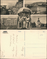 Postcard Wesetin Vsetín | Settein MB Straßen, Trachten 1947 - Czech Republic