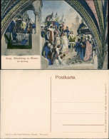 Ansichtskarte Meißen Schloss Albrechtsburg Gemälde Verlobung Coloriert 1908 - Meissen