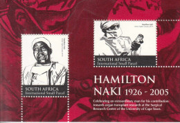 2014 South Africa Hamilton Naki Heart Surgeon Health Souvenir Sheet MNH - Ongebruikt