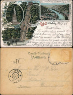 Ansichtskarte Litho AK Bad Ems Malbergbahn, Ems, Kaiser Wilhelm Denkmal 1899 - Bad Ems