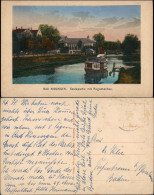Ansichtskarte Bad Kissingen Saalepartie Mit Regentenbau Schiff 1924 - Bad Kissingen