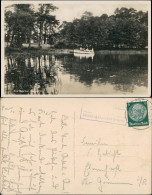 Ansichtskarte Dubrow-Gräbendorf Saubucht Schiff Landpoststempel 1937 - Autres & Non Classés