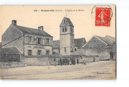 ANDONVILLE - L'Eglise Et La Mairie - Très Bon état - Sonstige & Ohne Zuordnung