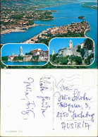 Postcard Rab Arbe Luftbild Aerial View Gesamtansicht 1977 - Croazia