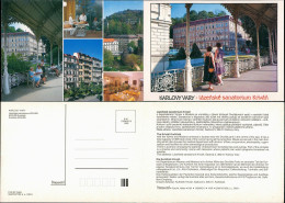 Karlsbad Karlovy Vary 2-teilige Klappkarte Mit Stadtansichten 1981 - Czech Republic