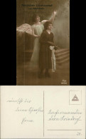 Ansichtskarte  Glückwunsch, Konfirmation, Engel, Mädchen 1920 - Autres & Non Classés